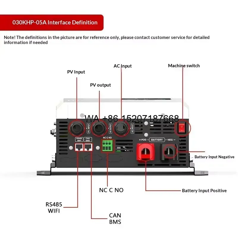 Hybrid Solar Inverter 5.5Kw Mppt 48V - Гибридный однофазный инвертор Wmwmnu с чистой