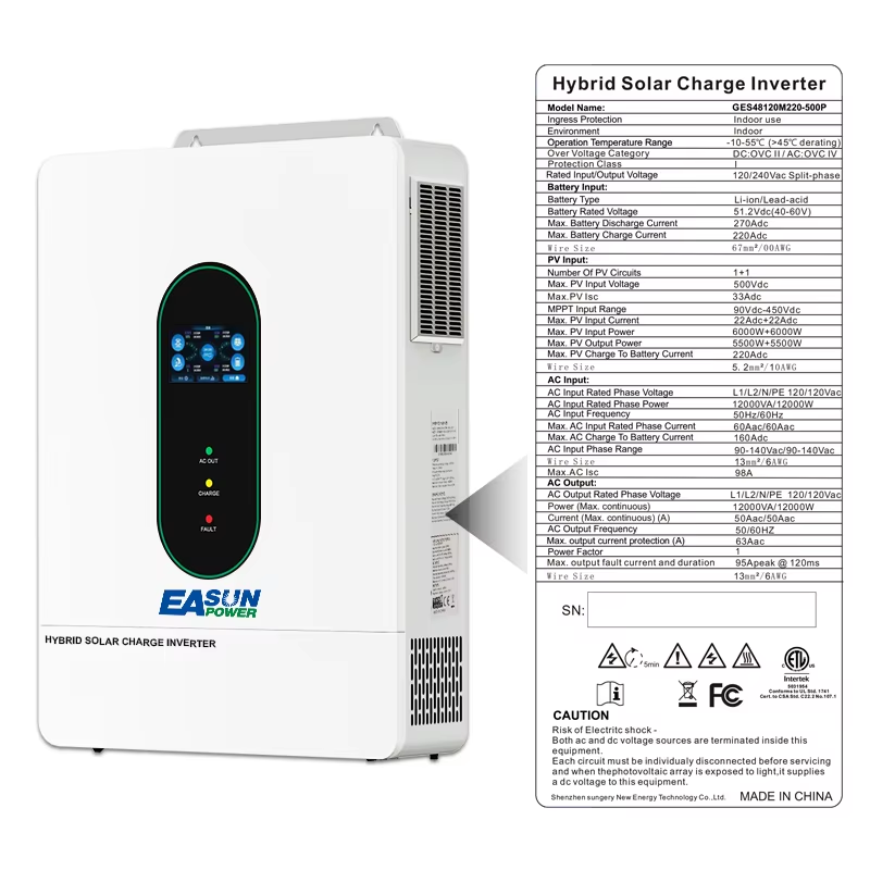 EASUN POWER 12000W 12KW 120V/1 – обзор и цена Grid Tie Inverter Limiter 2000W