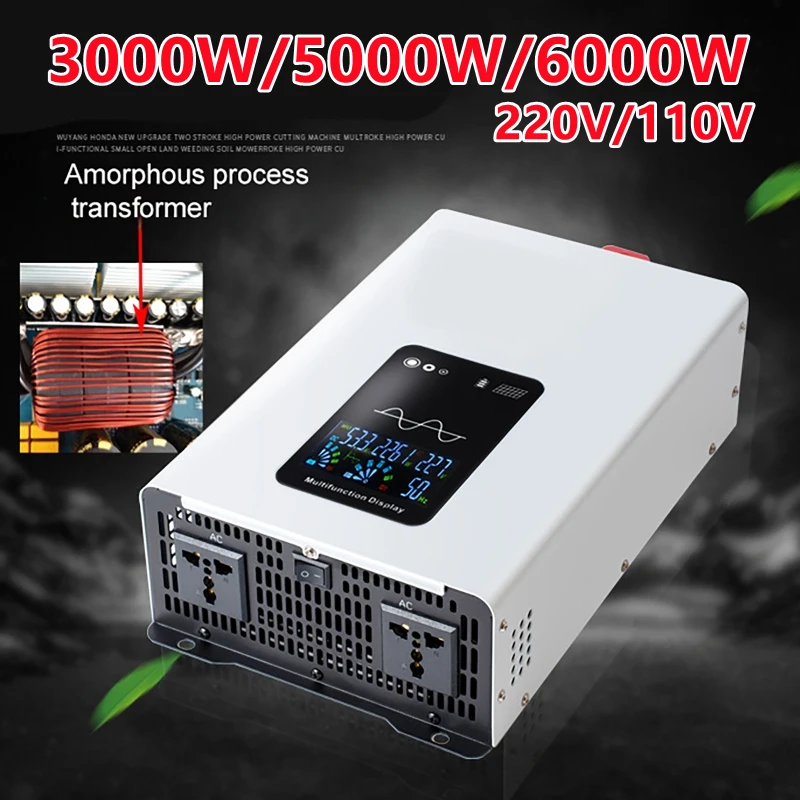 Инвертор чистой синусоиды 3000 – обзор и цена Pure Sine Wave Inverter 5000W 48V 220V