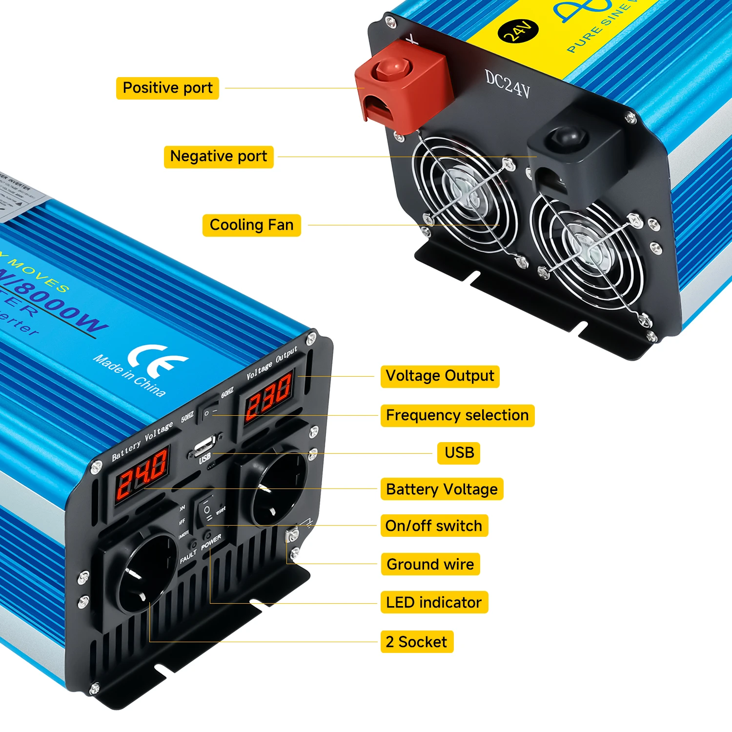 Солнечный инвертор-генератор с – обзор и цена Off Grid Solar Inverter 48V 6000W